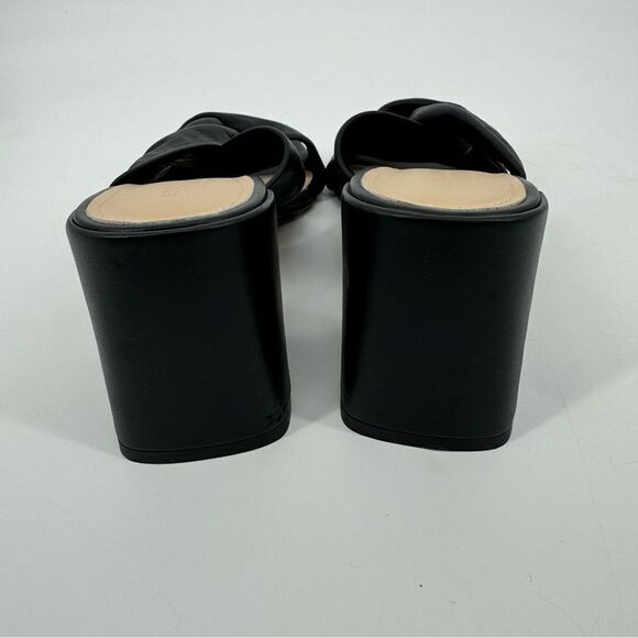 New Everlane The Day Twist Leather Heel in Black Size 9 - Picture 7 of 12